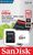 Карта памяти microSDXC 64Gb Class10 Sandisk SDSQUNR-064G-GN3MA с SD адаптером
