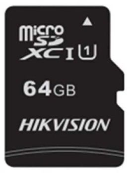 Карта памяти Hikvision microSDXC 64Gb Class10 HS-TF-C1(STD)/64G/ZAZ01X00/OD без адаптера