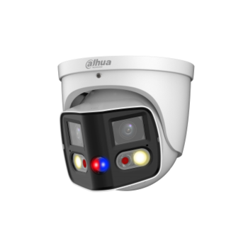Dahua DH-IPC-PDW3849P-A180-E2-AS-PV-0280B Уличная купольная IP-видеокамера с ИИ и активным сдерживанием2x 4Мп