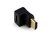 Переходник HDMI гнездо - HDMI штекер угловой