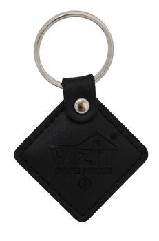 Бесконтактный брелок VIZIT-RF2.2-black кожаный (RFID-125 kHz брелок EM-Marin)