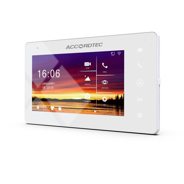 AT-VD720W WH Видеодомофон 7", WI-FI, LAN
