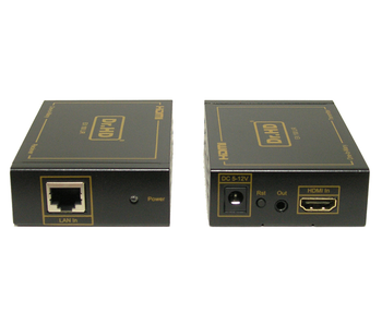 HDMI удлинитель Dr.HD EX 100 LIR для передачи сигнала высокой четкости  по ОДНОМУ кабелю "витая пара" на расстояние до 120 метров