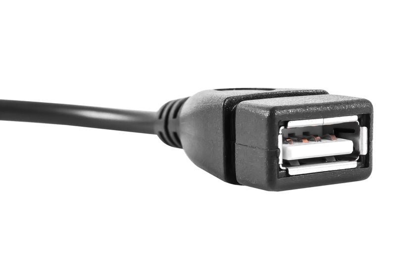 Шнур-переходник microUSB - USB 2.0 (Female)