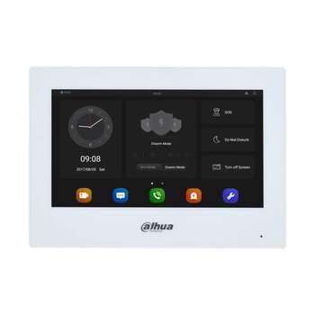 Dahua DHI-VTH5321GW-W Монитор видеодомофона IP 7-и дюймовый, белый, OC Android