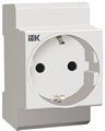 IEK MRD10-16 Розетка с заземлением на DIN-рейку
