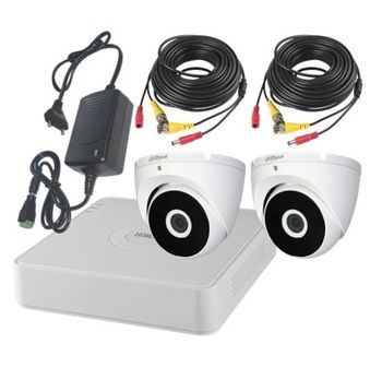Комплект видеонаблюдения для гаража EZ-HAC-T2A41P-0360B-DIP / DVR-104P-G 2 камеры