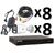 Комплект видеонаблюдения для дома AMW-2MIR-30W/2.8 Lite FC / DS-H308QA(C) 8 камер Full Color