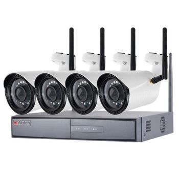 Беспроводной комплект WiFi видеонаблюдения для дома VM-282POEFM / DS-N304W(B) 4 камеры