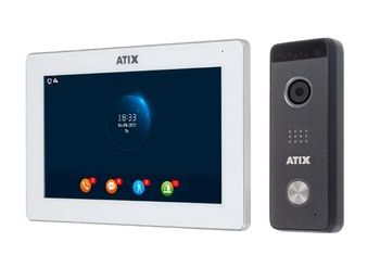 Комплект видеодомофона с wi-fi для дома AT-I-M721F/IW White / AT-I-D21F Black