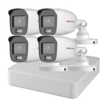 Комплект видеонаблюдения для улицы DS-H104UA(C) / DS-T500L 4 камеры