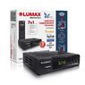 Цифровой ресивер Lumax DV3218HD, T2+C+LAN, дисплей, 3 кнопки, обучаемый ПДУ,Wi-Fi, Dolby, 3,5 Jack, HDMI, 1xUSB