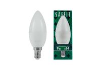 Лампа светодиодная LED Saffit SBC-3709 9вт Е14 цвет теплый матовая свеча 4000K