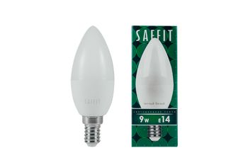 Лампа светодиодная LED Saffit SBC-3709 9вт Е14 цвет теплый матовая свеча 4000K