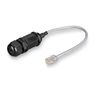 Гермоввод сетевой RJ45 (8P8C) с кабелем 25 см. Класс защиты IP68