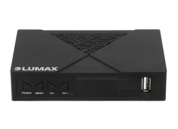Эфирный цифровой ресивер LUMAX DV2122HD T2+C, пластик, GX6701, 2xUSB, дисплей, 4 кнопки, Wi-Fi, Dolby, HDMI, 3xRCA